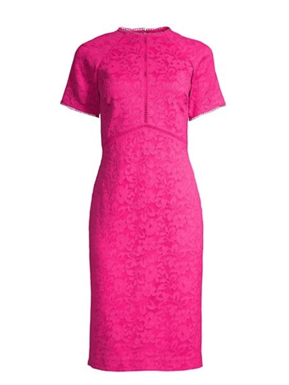 Rachel Parcell Pink Lace Midi Dress